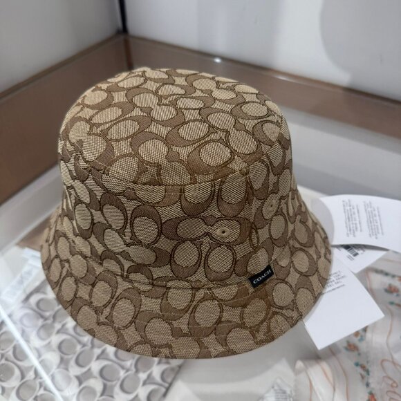 coach Signature Jacquard Bucket Hat ch401 - Picture 2 of 4